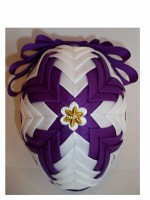 patchwork- textilné vajíčko- Vajíčko XL